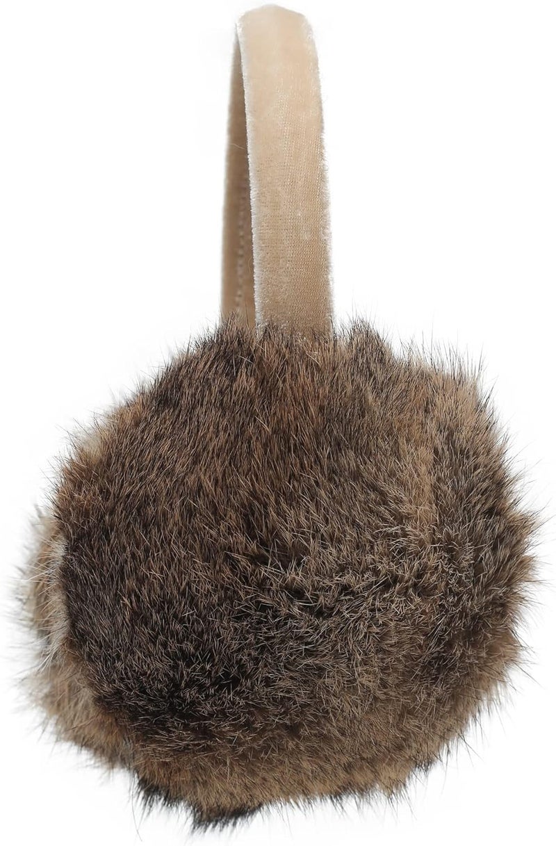 ZLYC Womens Girls Genuine Rabbit Fur Earmuffs Adjustable Ear Warmers - Image 5